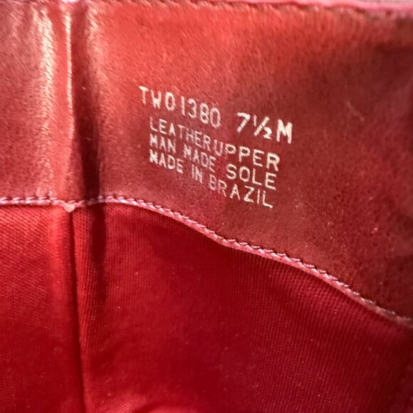 Tommy Hilfiger Burgundy Block Heel Ankle Boots Women’s Size 7 1/2 - Picture 7 of 8